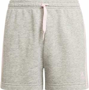 Sportovní kalhoty '3S' ADIDAS SPORTSWEAR šedý melír / světle růžová