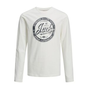 Tričko Jack & Jones Junior čedičová šedá / bílá