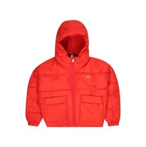 Zimní bunda BOSS Kidswear červená / bílá