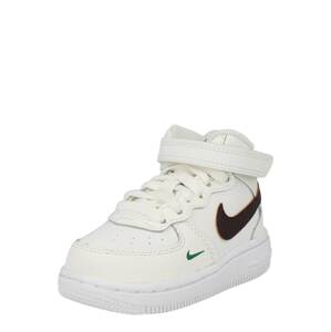 Tenisky 'Force 1' Nike Sportswear krémová / trávově zelená / černá / bílá