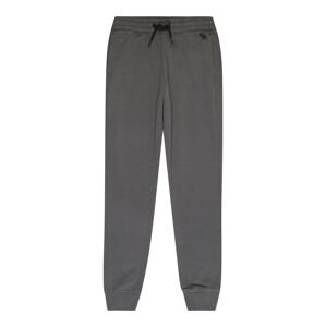 Kalhoty Abercrombie & Fitch tmavě šedá / černá