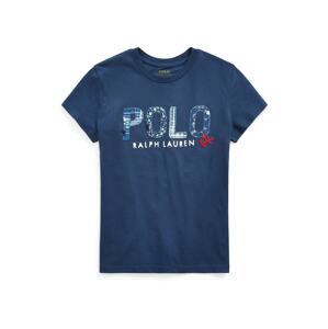 Tričko Polo Ralph Lauren námořnická modř / nebeská modř / červená / bílá