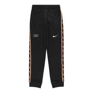 Kalhoty 'REPEAT' Nike Sportswear oranžová / černá / bílá