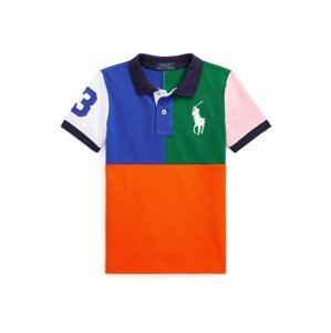 Tričko Polo Ralph Lauren nebeská modř / trávově zelená / růžová / oranžově červená