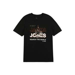Tričko Jack & Jones Junior šedá / oranžová / černá / bílá