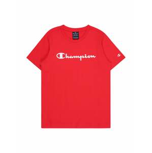 Tričko Champion Authentic Athletic Apparel červená / bílá