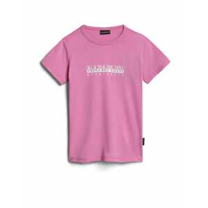 Tričko Napapijri pink / bílá
