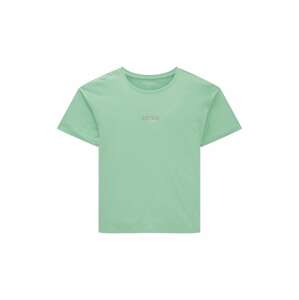 Tričko Tom Tailor krémová / pastelově zelená
