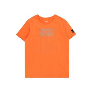 Tričko 'GREAT' ECOALF šedá / oranžová