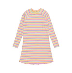 Šaty 'Dora' Pieces světlemodrá / fialová / oranžová / pink
