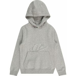 Mikina Nike Sportswear grafitová / stříbrně šedá / šedý melír