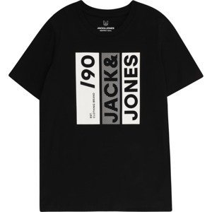 Tričko Jack & Jones Junior šedá / černá / bílá