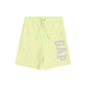 Kalhoty GAP pastelově žlutá / šeříková