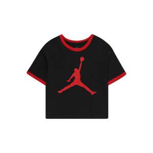 Tričko 'RINGER' Jordan tmavě červená / černá