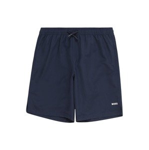 Plavecké šortky BOSS Kidswear marine modrá / bílá