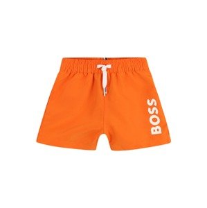 Plavecké šortky BOSS Kidswear mandarinkoná / bílá