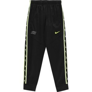 Kalhoty 'REPEAT' Nike Sportswear černá / bílá
