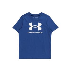 Funkční tričko Under Armour tmavě modrá / bílá