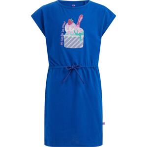 Šaty WE Fashion kobaltová modř / pink / růžová / bílá