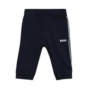 Kalhoty BOSS Kidswear marine modrá / bílá
