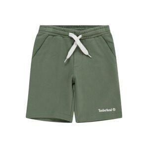 Kalhoty Timberland zelená / bílá