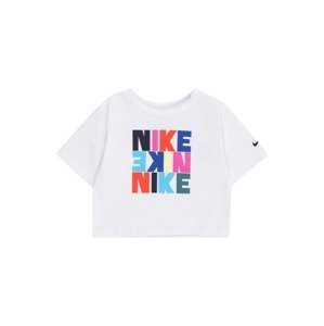 Tričko Nike Sportswear modrá / tmavě oranžová / pink / bílá