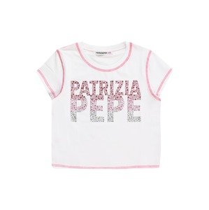 Tričko 'MAGLIA' PATRIZIA PEPE pink / červená / stříbrná / bílá