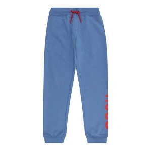 Kalhoty HUGO nebeská modř / červená