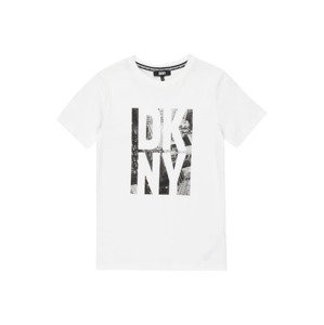 Tričko DKNY antracitová / světle šedá / bílá