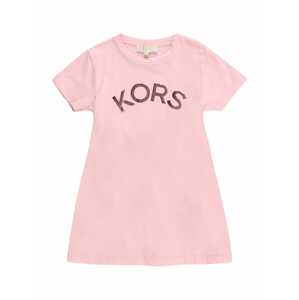 Šaty Michael Kors Kids růžová / růže / černá / bílá