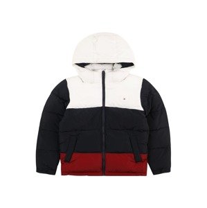 Zimní bunda Tommy Hilfiger námořnická modř / červená / bílá