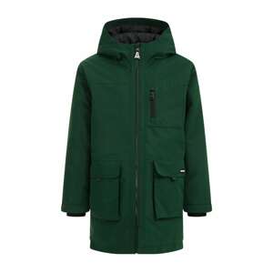 Zimní bunda WE Fashion tmavě zelená