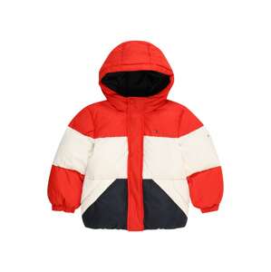 Zimní bunda Tommy Hilfiger červená / černá / bílá