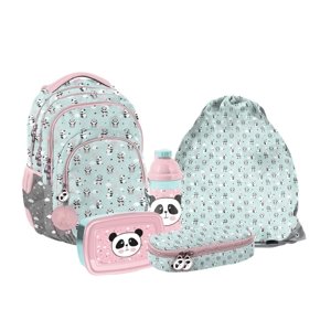 Paso Školní set Panda cute, 5dílný s batohem