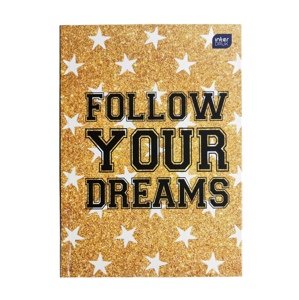 Interdruk Zápisník Follow your dreams A5, 96 listů, čistý