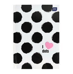 Interdruk Zápisník I love dots A5, 96 listů, čistý