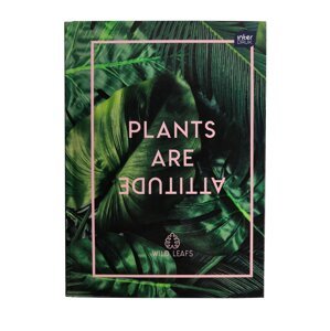 Interdruk Zápisník Plants are attitude A5, 96 listů, čistý