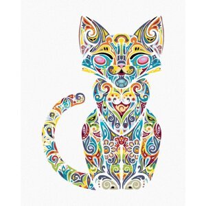 Zuty Malování podle čísel Mandala kočka