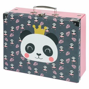 BAAGL Skládací školní kufřík Panda, kování