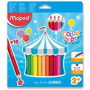 Maped Pastelky Color´Peps Jumbo, 18 barev