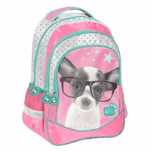 Studio Pets Školní batoh Čivava s brýlemi