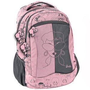 Paso Školní batoh Barbie Růžovo-šedý