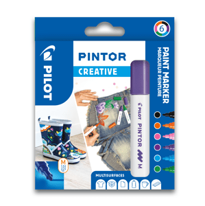 Pilot Akrylový popisovač Pintor, sada 6 ks, Creative