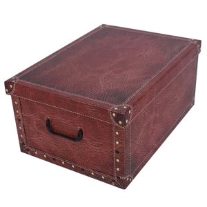 Miss Space Úložný box Leather red midi