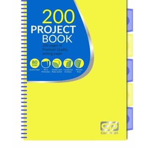 CoolPack Projektový blok Neon A4, 200 stránek, žlutá