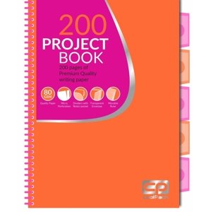 CoolPack Projektový blok Neon A4, 200 stránek, oranžová