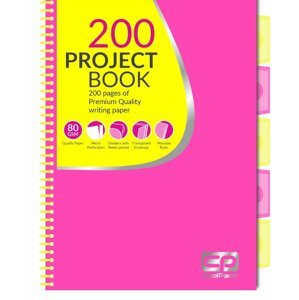 CoolPack Projektový blok Neon A4, 200 stránek, růžová