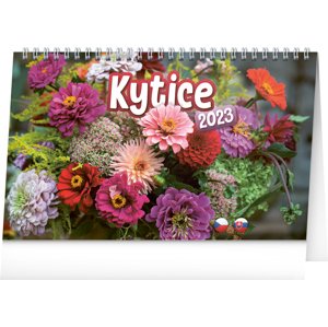 Presco Group Stolní kalendář Kytice CZ/SK 2023