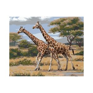 Zuty Malování podle čísel Africké Safari žirafy
