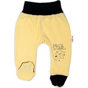 Baby Nellys Kojenecké polodupačky, žluté - Baby Little Star, vel. 80 80 (9-12m)